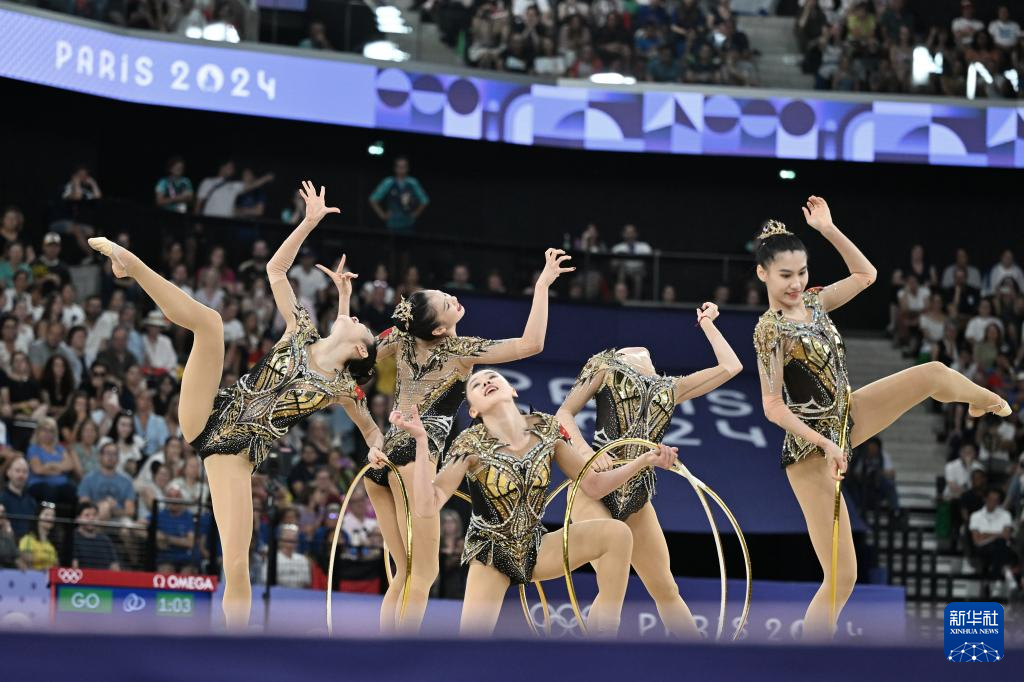 巴黎奥运会丨艺术体操——集体全能：中国队夺冠(图5)