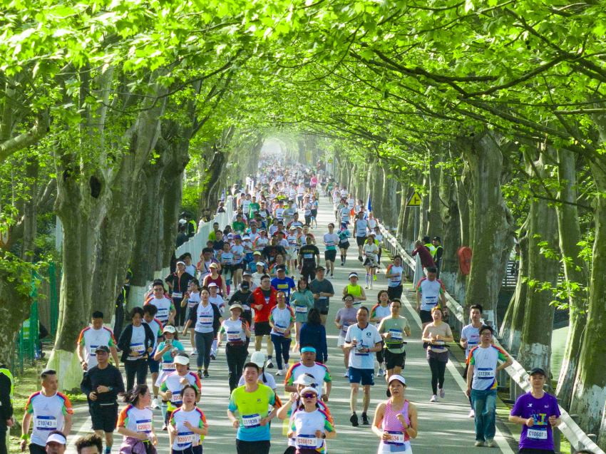 “大美田园·乐跑温江”2025温江半程马拉松开跑万名跑者共赴春日之约(图3)