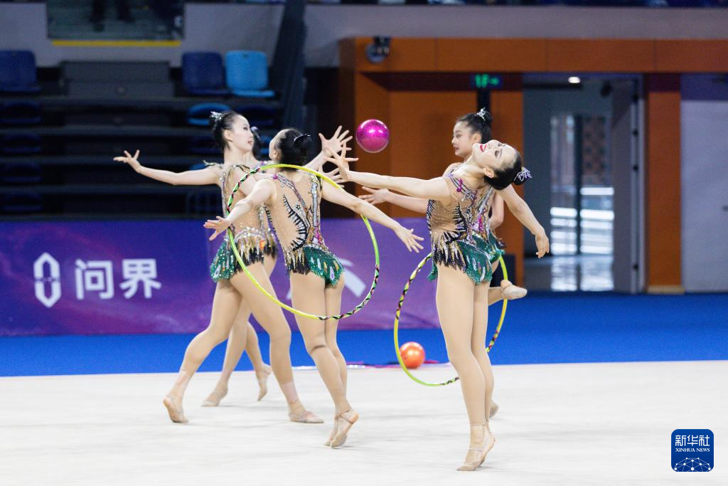 艺术体操——全国锦标赛：成年集体3球2圈决赛赛况(图6)