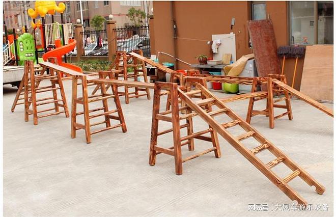 安吉游戏组合幼儿园跑酷拓展教具攀爬(图3)
